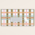 Bold Crosshatch Colorful Desk Mat Gallery Image 1