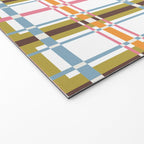 Bold Crosshatch Colorful Welcome Mat Gallery Image 2