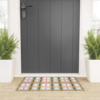 Bold Crosshatch Colorful Welcome Mat Gallery Image 3