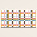 Bold Crosshatch Colorful Desk Mat Gallery Image 3