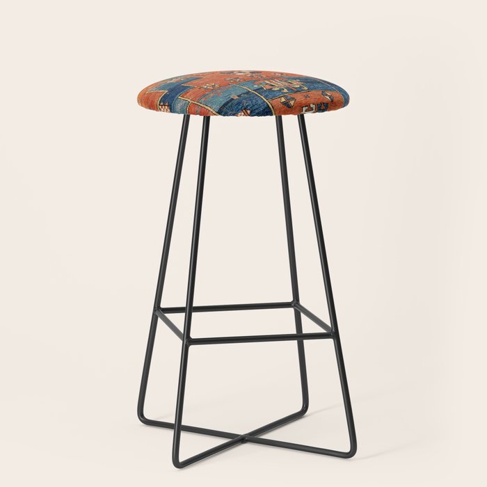 Bergama Northwest Anatolian Rug Print Stool Gallery Image 1