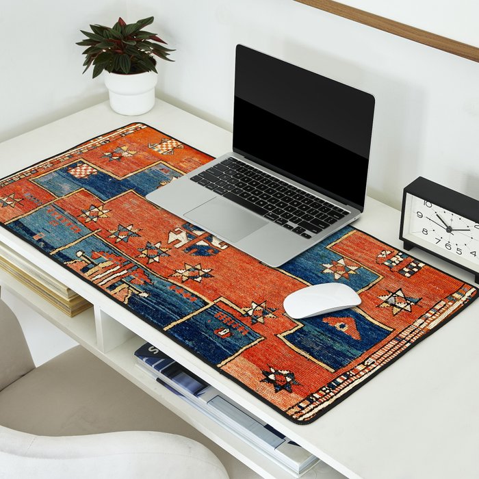 Bergama Northwest Anatolian Rug Print Desk Mat Gallery Image 2