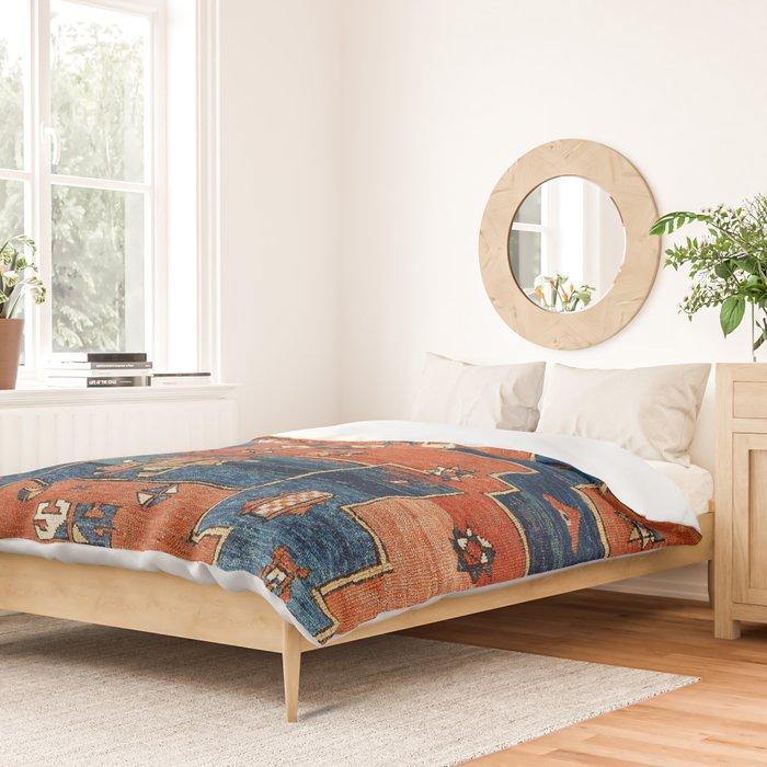 Bergama Northwest Anatolian Rug Print Duvet Cover Gallery Image 2