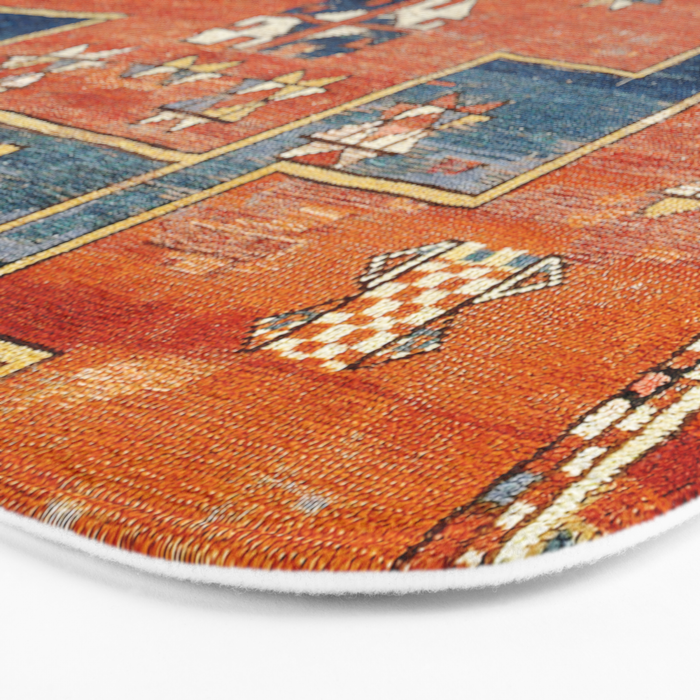 Bergama Northwest Anatolian Rug Print Bath Mat Gallery Image 3