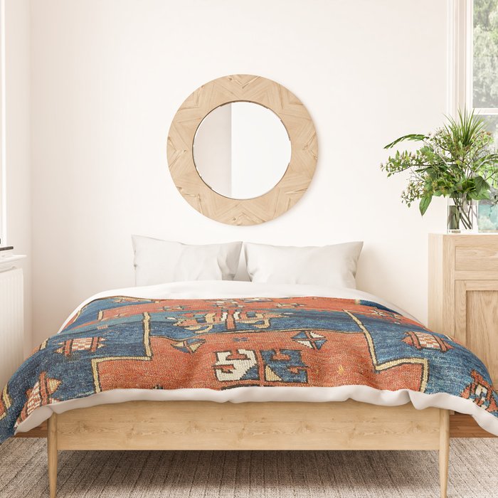Bergama Northwest Anatolian Rug Print Duvet Cover Gallery Image 3