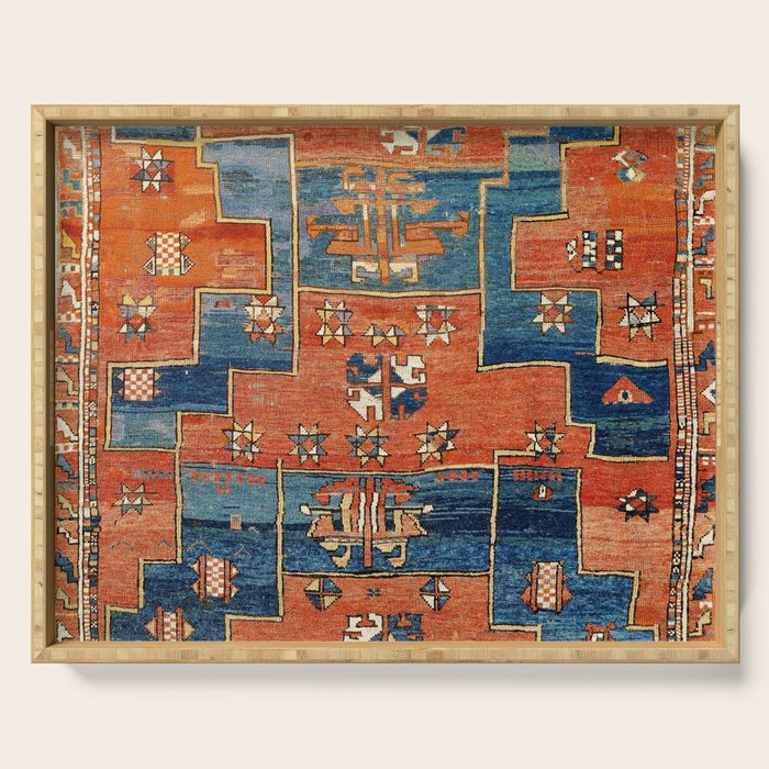 Bergama Northwest Anatolian Rug Print Serving Tray Gallery Image 1