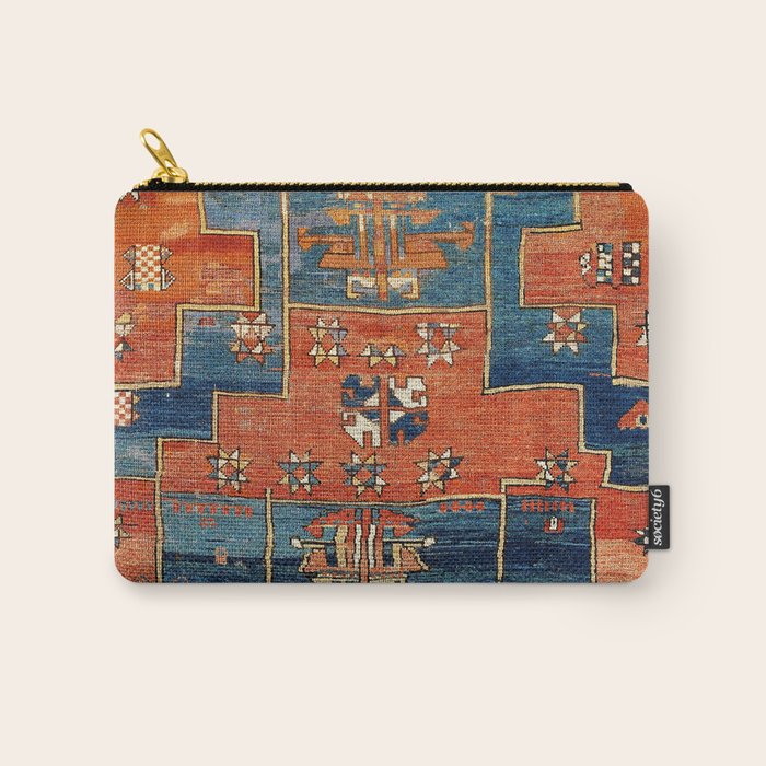 Bergama Northwest Anatolian Rug Print Carry All Pouch Gallery Image 1