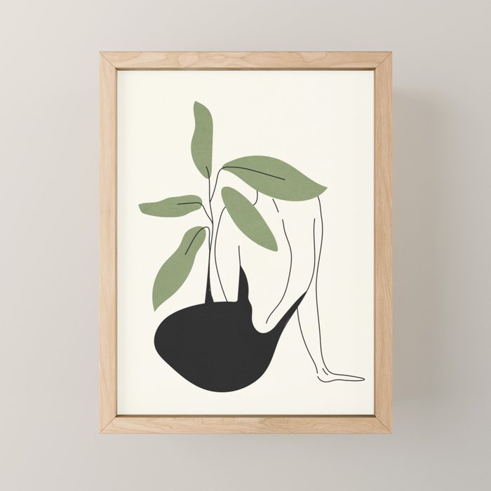 Minimal Line Shade 2 Mini Art Print Gallery Image 1