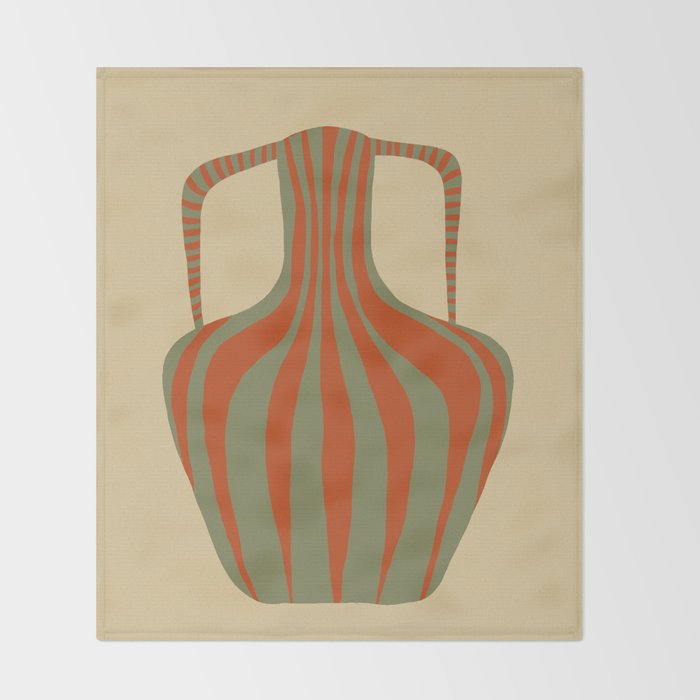 Minimal Pottery 3 Throw Blanket Gallery Image 2