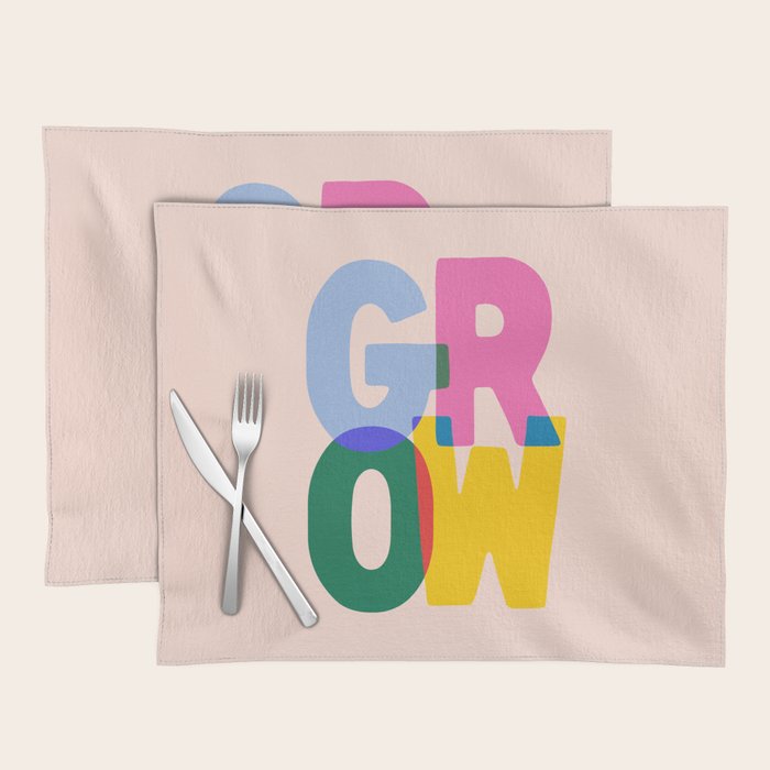 Grow: Peach Edition Placemat Gallery Image 1