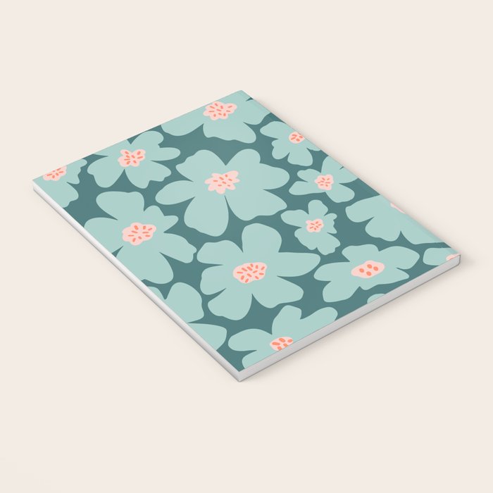 Retro Daisy - Green mood Notebook Gallery Image 3