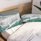 Aerial Coastlines - Modern Ocean Photography Print Pillow Sham Gallery Image 2