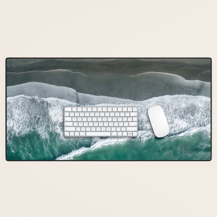 Aerial Coastlines - Modern Ocean Photography Print Desk Mat Gallery Image 1