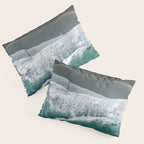 Aerial Coastlines - Modern Ocean Photography Print Pillow Sham Gallery Image 3