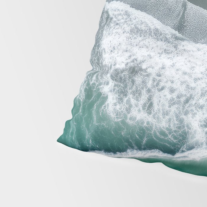 Aerial Coastlines - Modern Ocean Photography Print Pillow Sham Gallery Image 4