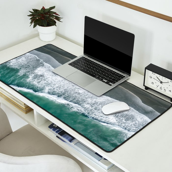 Aerial Coastlines - Modern Ocean Photography Print Desk Mat Gallery Image 2