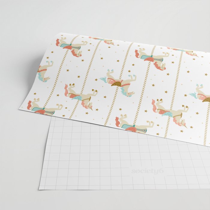 Carousel Horses Wrapping Paper Gallery Image 2