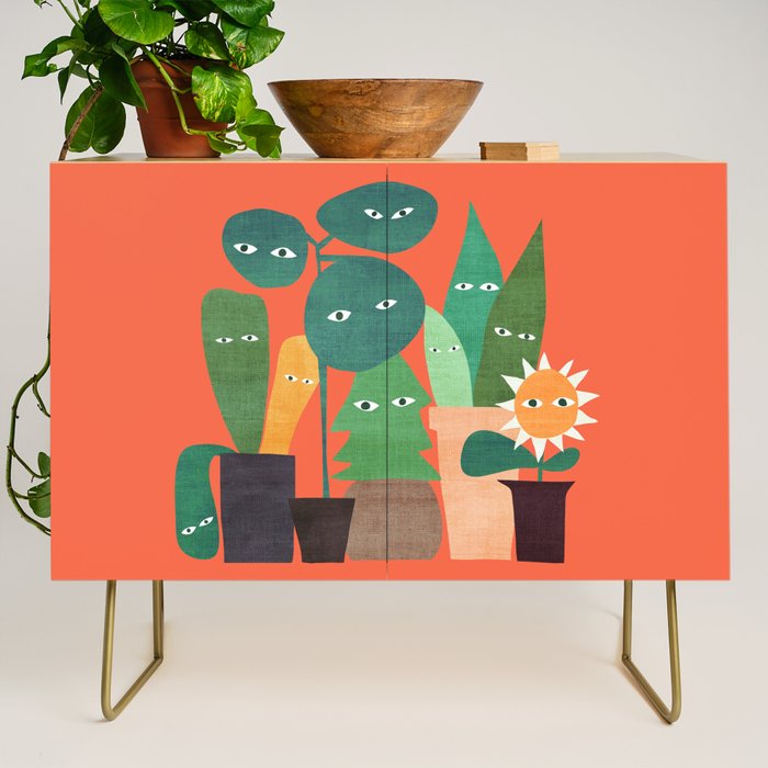 The plants are watching (paranoidos maximucho) Credenza Gallery Image 1