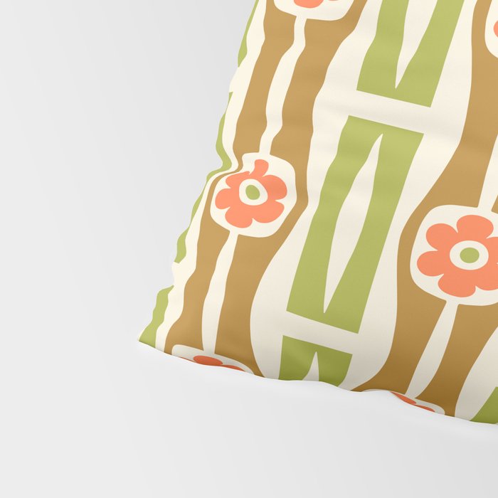 Tropical Bamboo Flower Pattern Pillow Sham Gallery Image 4