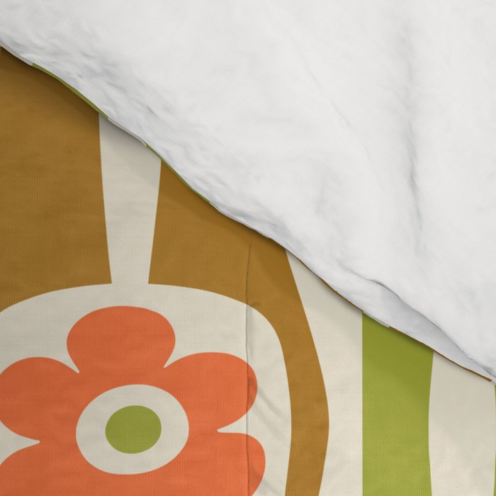 Tropical Bamboo Flower Pattern Comforter Gallery Image 4