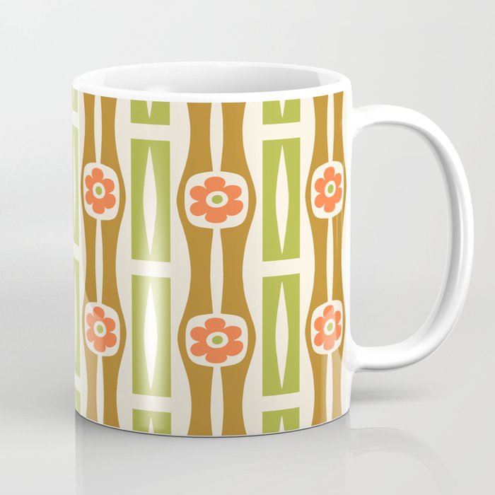 Tropical Bamboo Flower Pattern Coffee Mug Gallery Image 1
