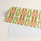 Tropical Bamboo Flower Pattern Wrapping Paper Gallery Image 2