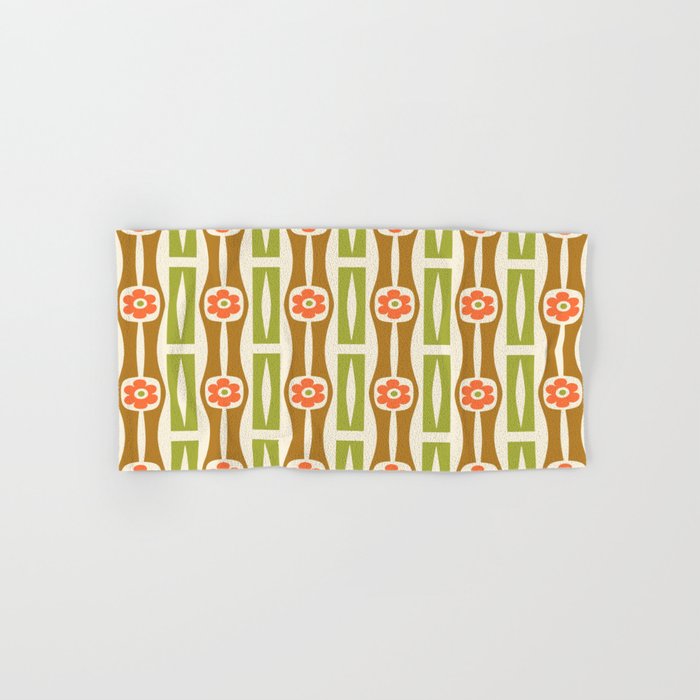 Tropical Bamboo Flower Pattern Bath Towel Gallery Image 1