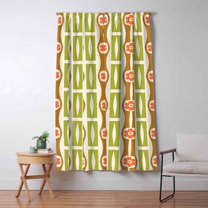 Tropical Bamboo Flower Pattern Window Curtain Gallery Image 5