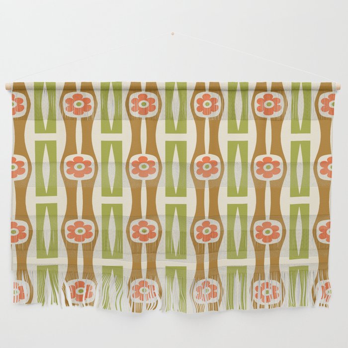 Tropical Bamboo Flower Pattern Wall Hanging Gallery Image 1
