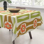 Tropical Bamboo Flower Pattern Tablecloth Gallery Image 3