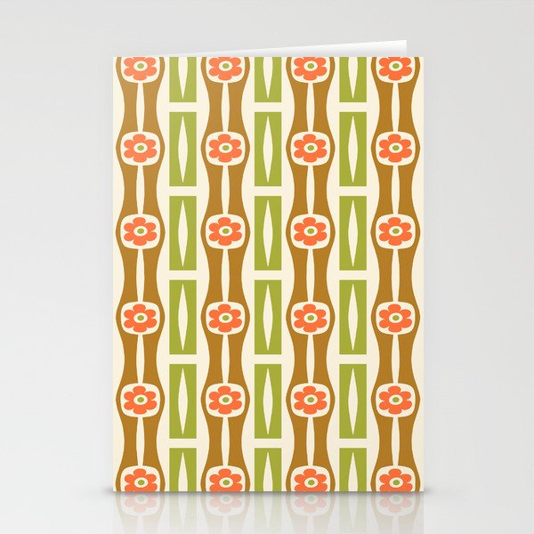 Tropical Bamboo Flower Pattern Stationery Card Gallery Image 2