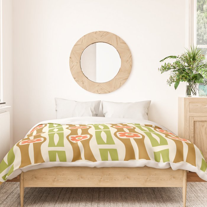 Tropical Bamboo Flower Pattern Duvet Cover Gallery Image 3
