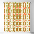 Tropical Bamboo Flower Pattern Window Curtain Gallery Image 5