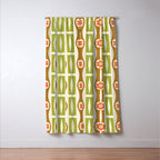 Tropical Bamboo Flower Pattern Window Curtain Gallery Image 3