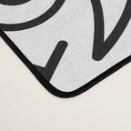 Abstract black and white line doodle pattern Desk Mat Gallery Image 4