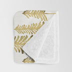 Pine Trees - Gold Palette Throw Blanket Gallery Image 3