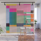 Colorful Geometric Abstract Art 22 Wall Mural Gallery Image 1