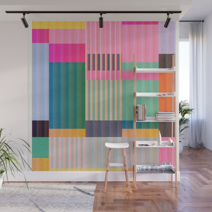 Colorful Geometric Abstract Art 22 Wall Mural Gallery Image 1