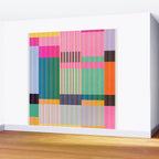 Colorful Geometric Abstract Art 22 Wall Mural Gallery Image 2
