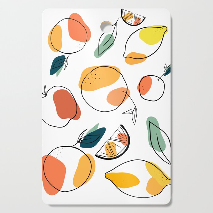 Abstract citrus fruit Cutting Board Gallery Image 1