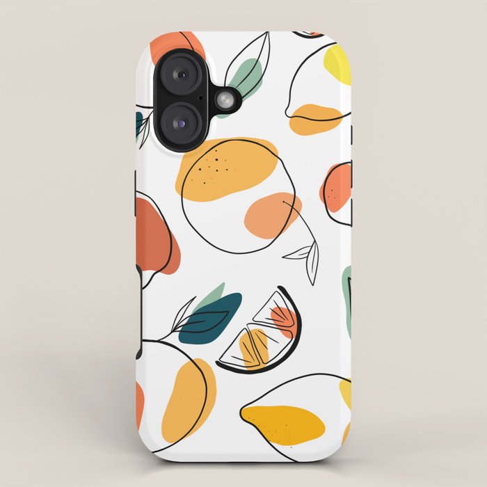 Abstract citrus fruit iPhone Case Gallery Image 1