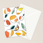 Abstract citrus fruit Stationery Card Gallery Image 2