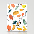 Abstract citrus fruit Stationery Card Gallery Image 2