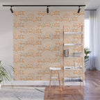 Sunshine - peach and copper  Wall Mural Gallery Image 1