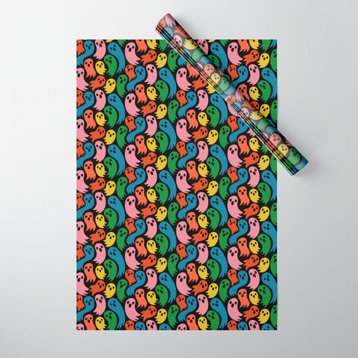 Spooky Ghosts Wrapping Paper Gallery Image 1