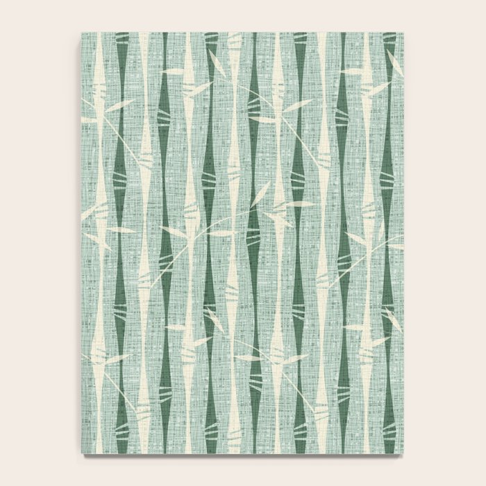 Vintage Bamboo Stripes ©studioxtine Notebook Gallery Image 4
