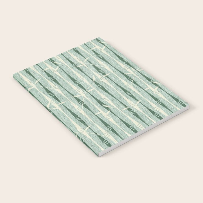 Vintage Bamboo Stripes ©studioxtine Notebook Gallery Image 1