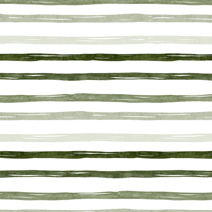 Watercolor Green and White Striped Coffee Mug Gallery Image 2
