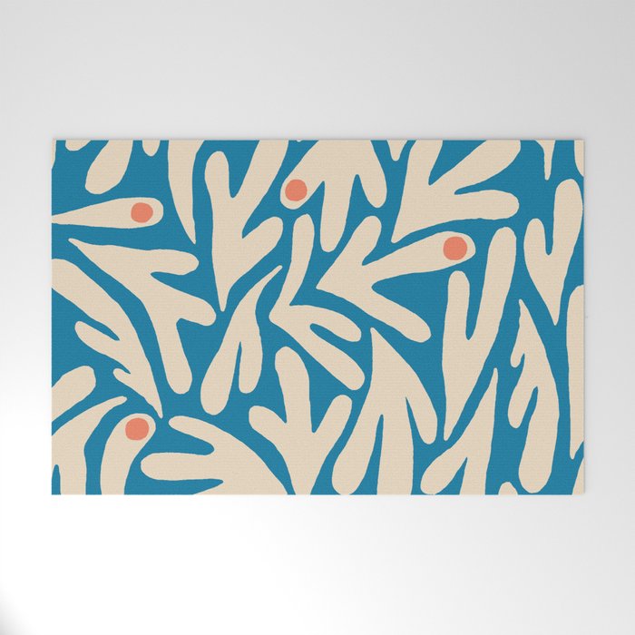 Henri Matisse Abstract Tropical Cut Out Pattern Welcome Mat Gallery Image 1