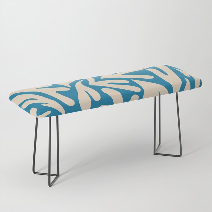 Henri Matisse Abstract Tropical Cut Out Pattern Bench Gallery Image 1